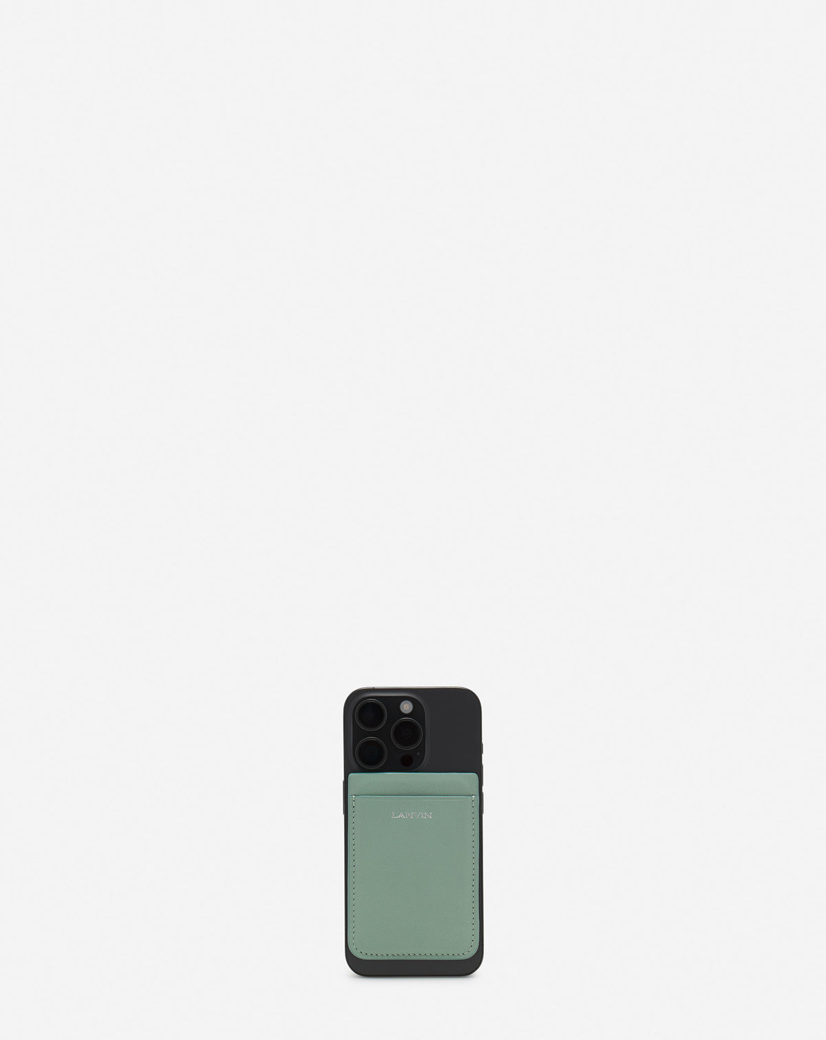 Porte cartes magnetique pour portable - Vert de gris