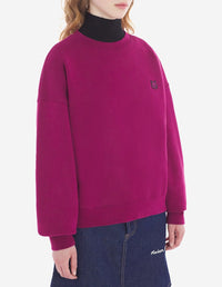 Sweatshirt à manches longues avec écusson brodé - Grape