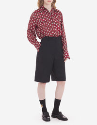 Chemise boxy à rayures florales - Pecan Cherry Floral