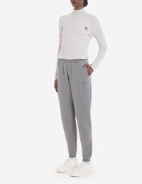 Pantalon de survêtement Fox Head avec écusson - Medium Grey Melange