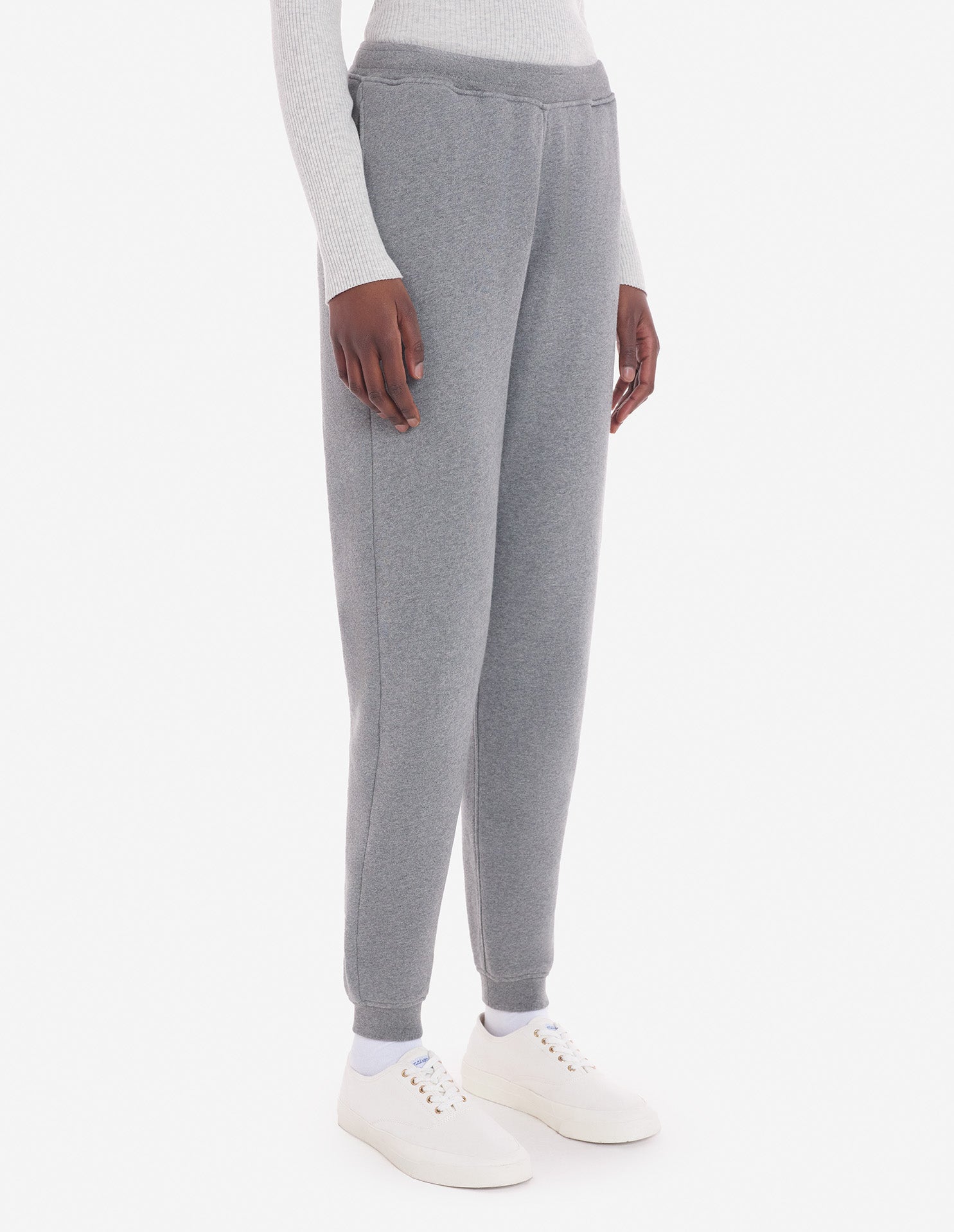 Pantalon de survêtement Fox Head avec écusson - Medium Grey Melange