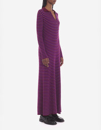 Robe Bold Fox Head à rayures en laine - White Stripes