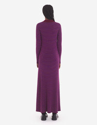 Robe Bold Fox Head à rayures en laine - White Stripes