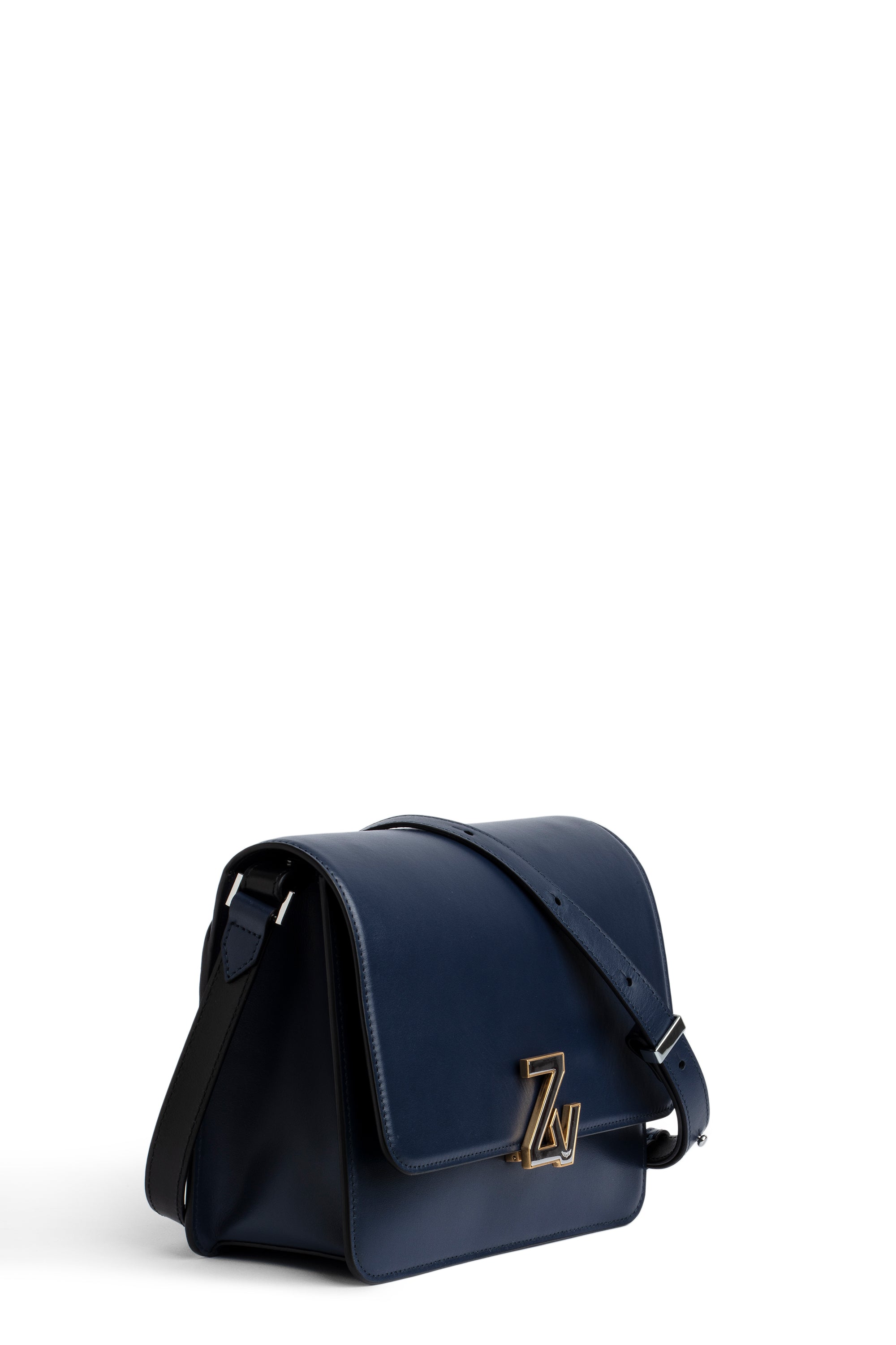 Sac à logo "ZV" Initiale Le City en cuir - Ink