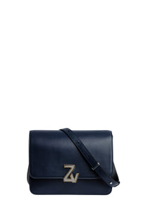 Sac à logo "ZV" Initiale Le City en cuir - Ink