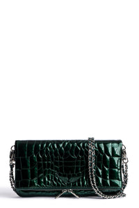 ZHORS LIGNE CHANCE ROCK WAVE PATENT CROCO QUILTED