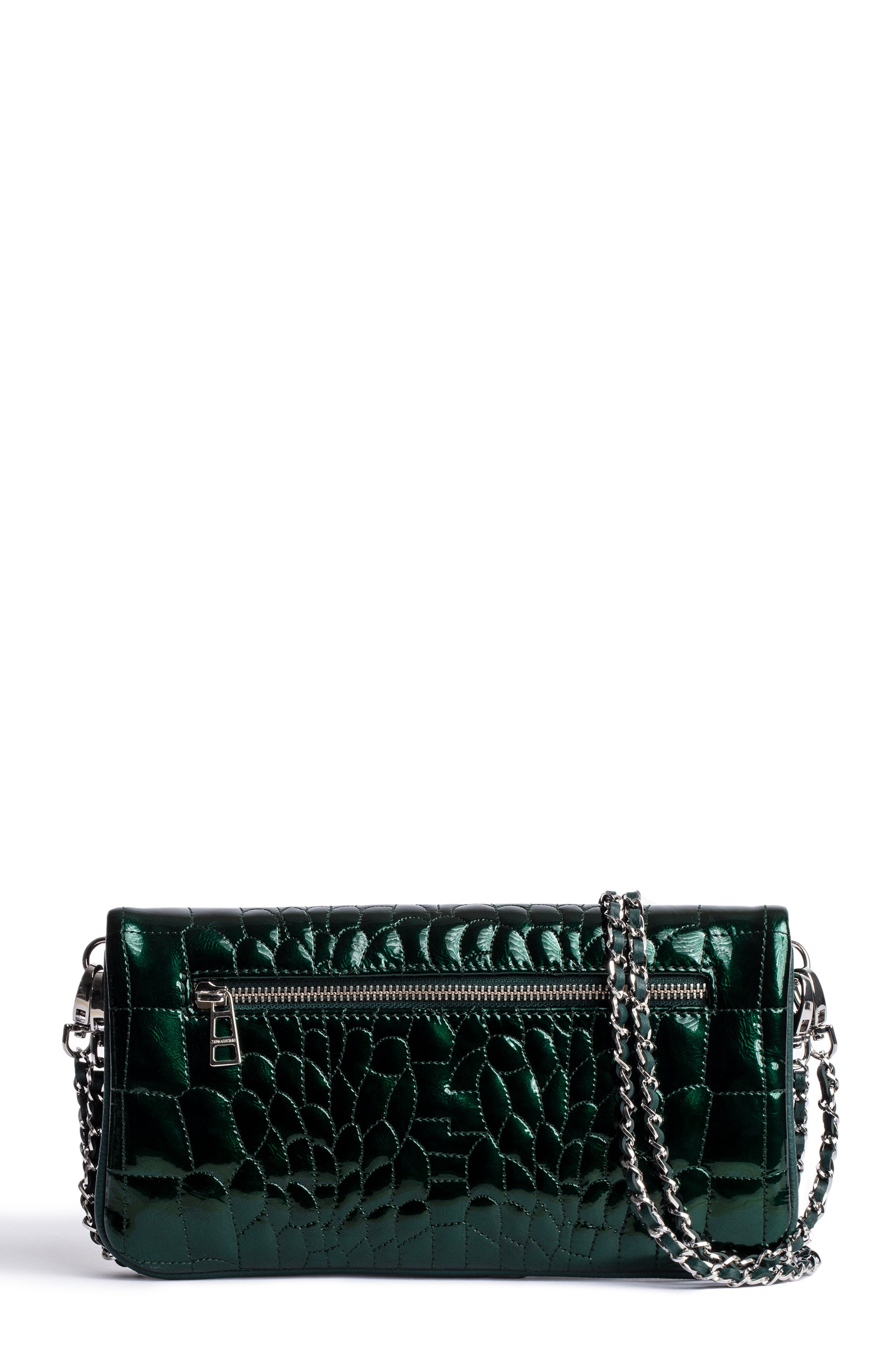 ZHORS LIGNE CHANCE ROCK WAVE PATENT CROCO QUILTED
