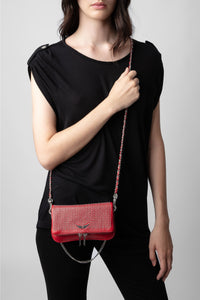 Pochette Rock Nano plumetis en cuir - Power