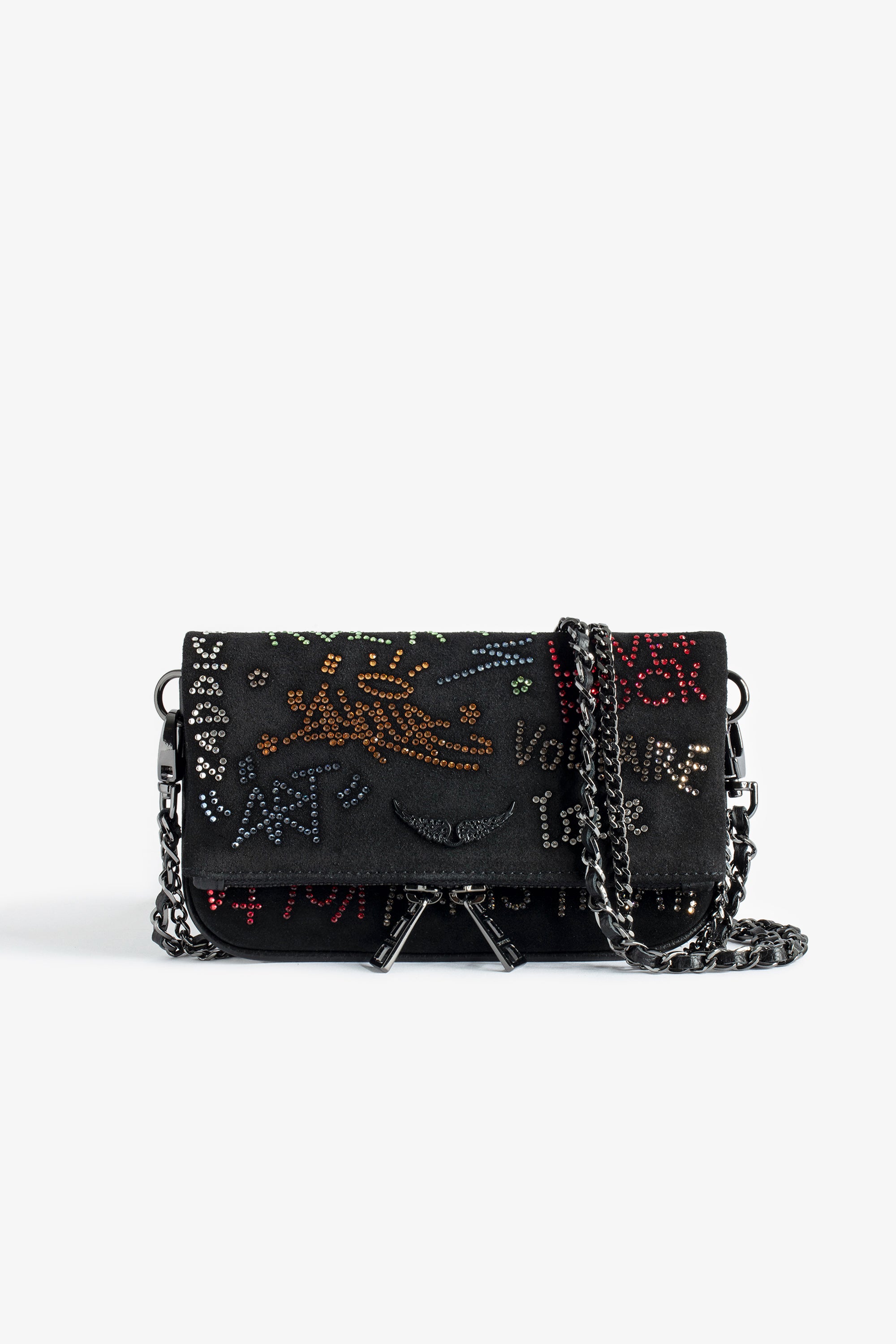 ZHORS LIGNE NOIR ROCK NANO TAG STRASS