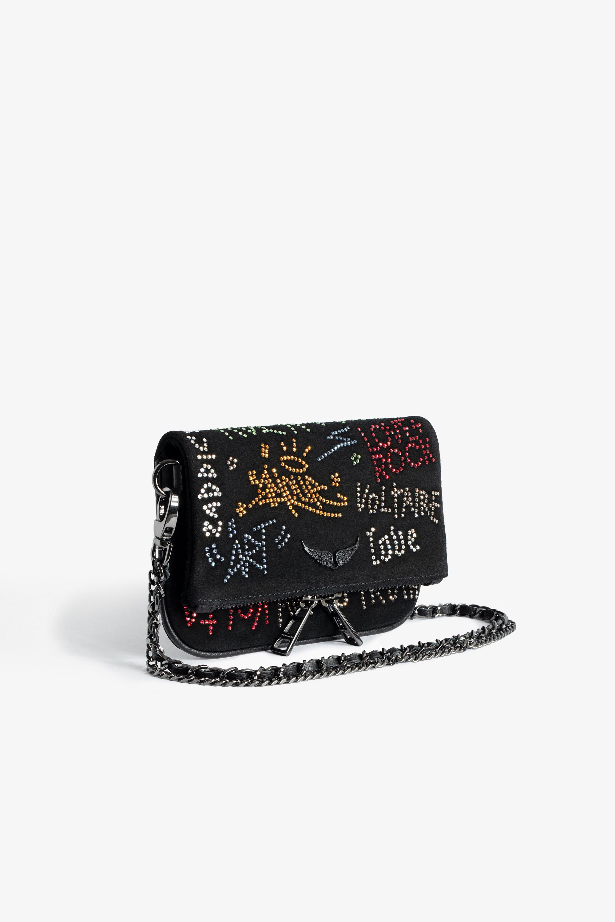 ZHORS LIGNE NOIR ROCK NANO TAG STRASS