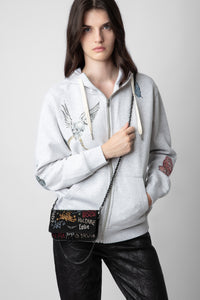 ZHORS LIGNE NOIR ROCK NANO TAG STRASS