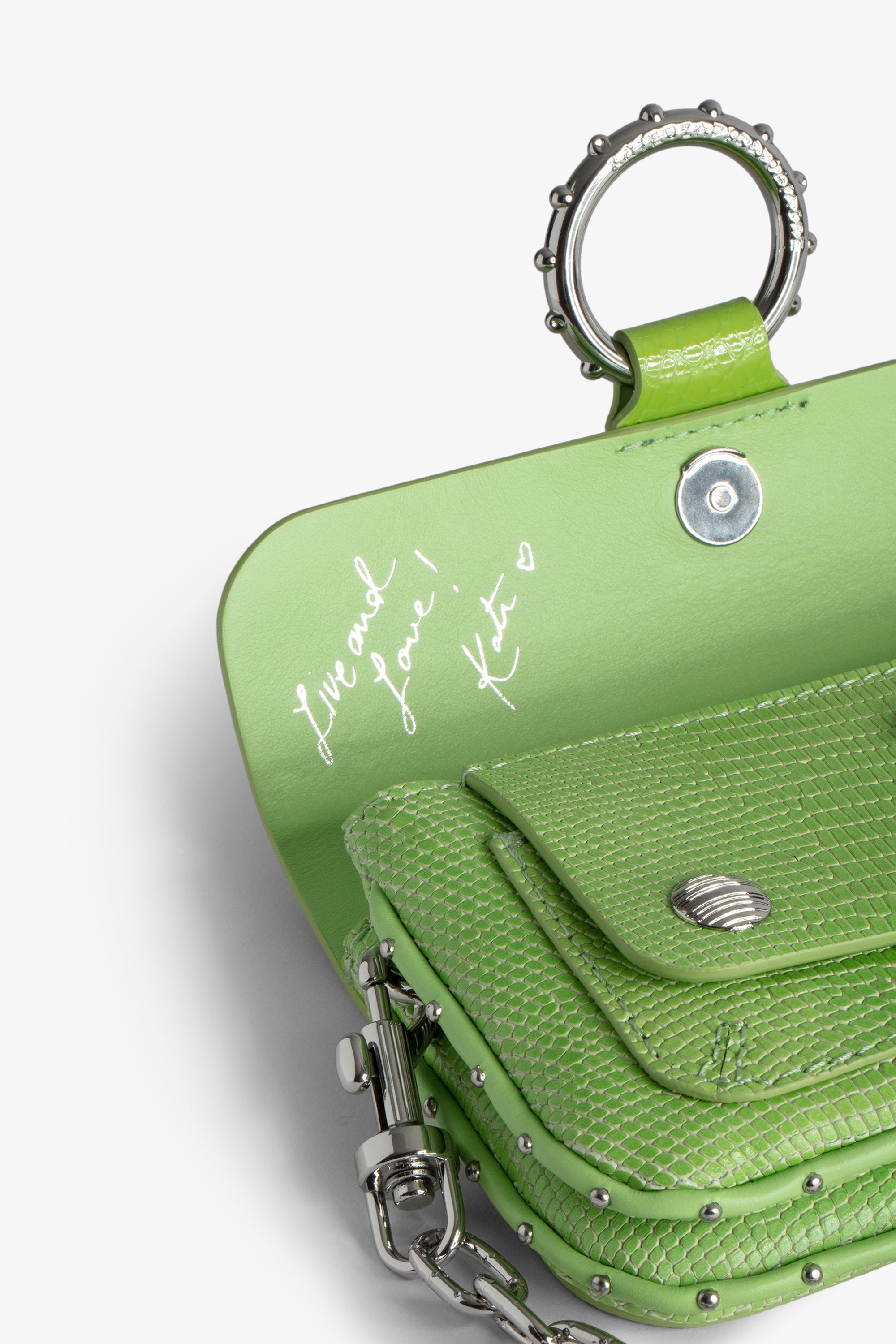 Sac Kate Wallet Glossy Wild en cuir - Tonic