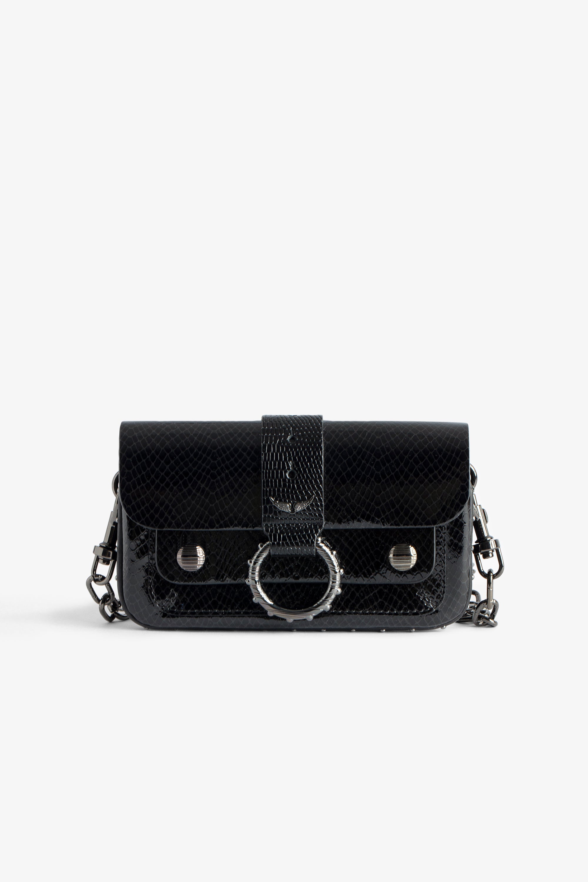 ZHORS LIGNE NOIR KATE WALLET GLOSSY WILD EMBOSS