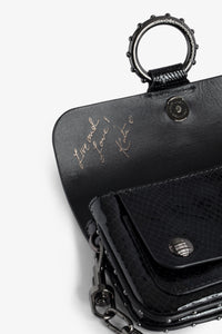 ZHORS LIGNE NOIR KATE WALLET GLOSSY WILD EMBOSS