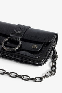 ZHORS LIGNE NOIR KATE WALLET GLOSSY WILD EMBOSS