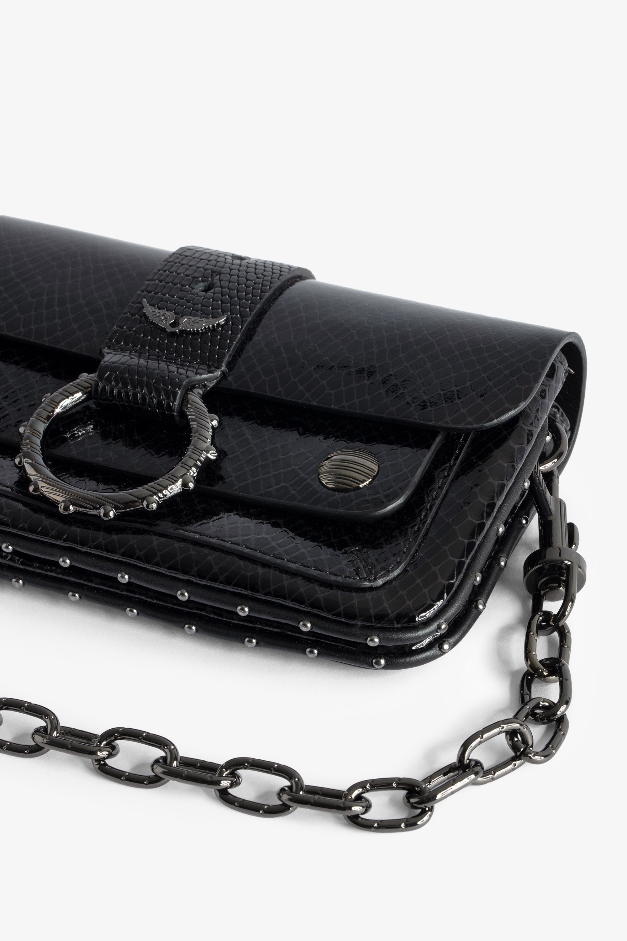 ZHORS LIGNE NOIR KATE WALLET GLOSSY WILD EMBOSS