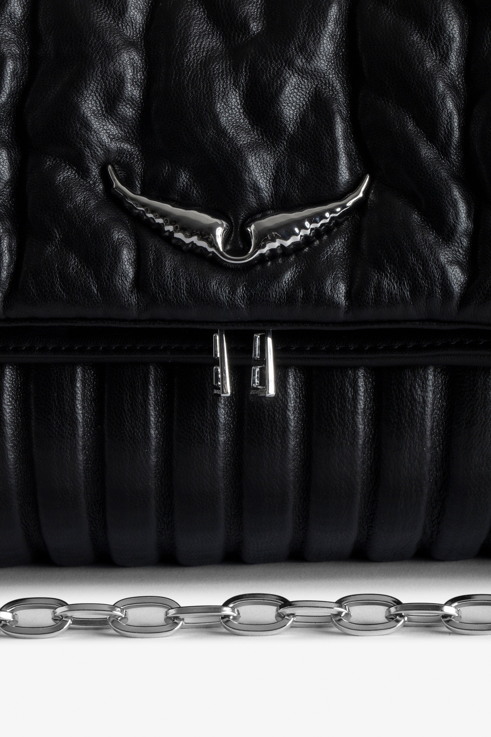 Sac Rocky Eternal Knit Shadow en cuir - Noir