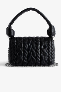 Sac Rocky Eternal Knit Shadow en cuir - Noir