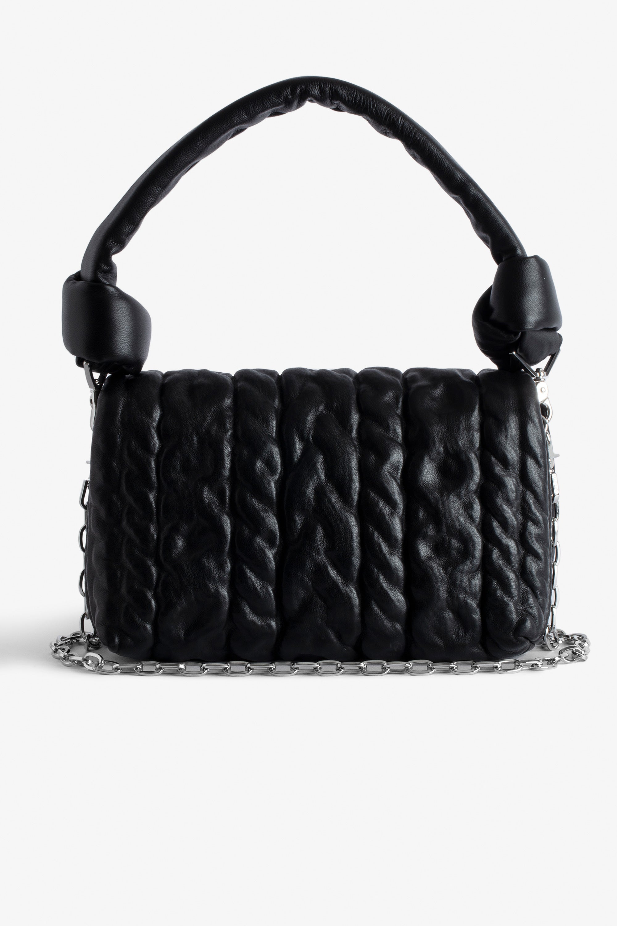 Sac Rocky Eternal Knit Shadow en cuir - Noir