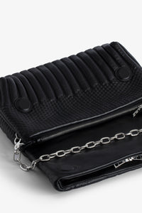 Sac Rocky Eternal Knit Shadow en cuir - Noir