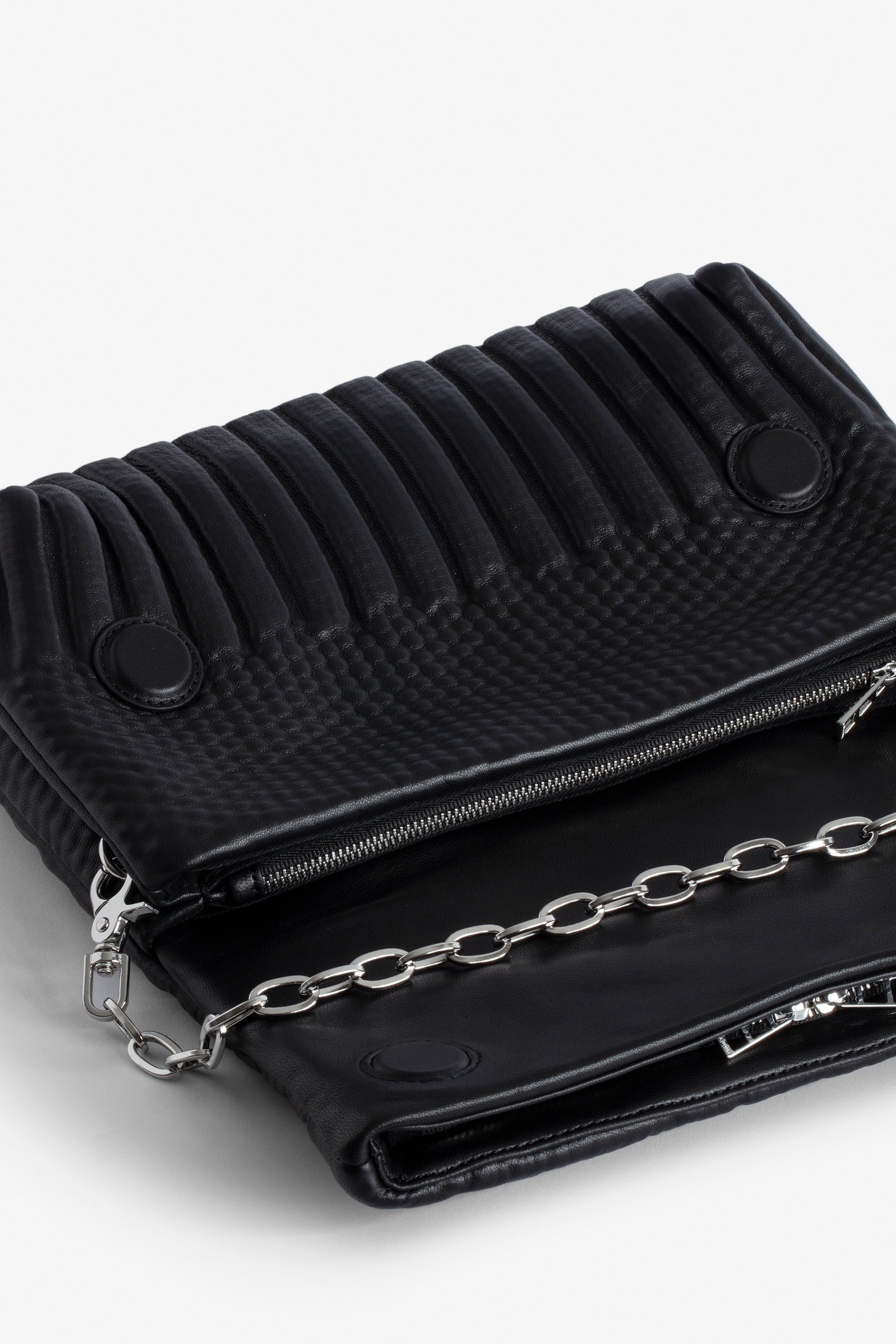 Sac Rocky Eternal Knit Shadow en cuir - Noir