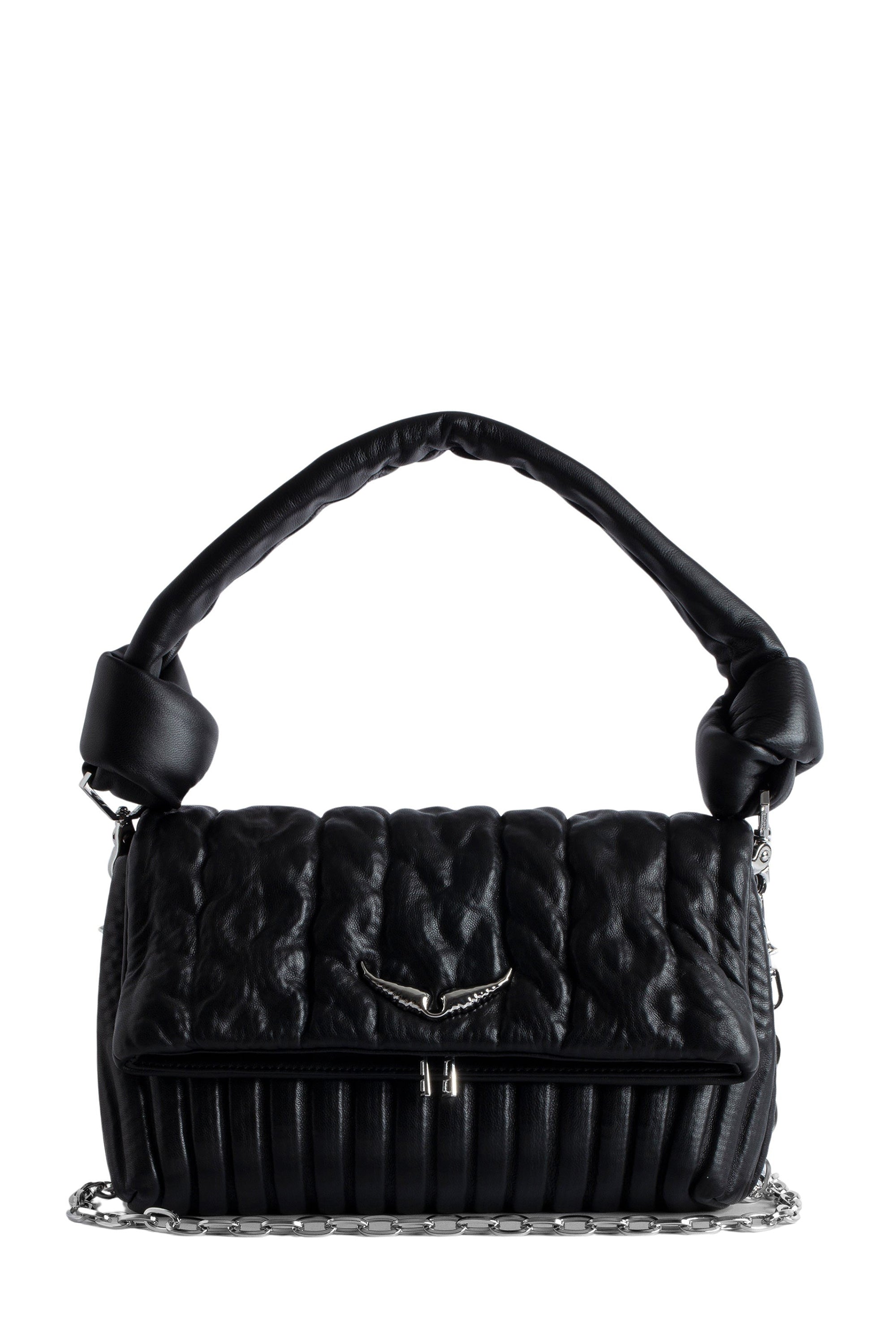 Sac Rocky Eternal Knit Shadow en cuir - Noir