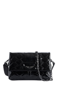 Sac Rocky Glossy Wild matelassé en cuir - Noir