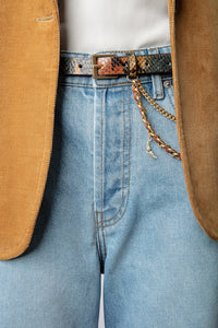 Ceinture Rock Chain en cuir - Swing