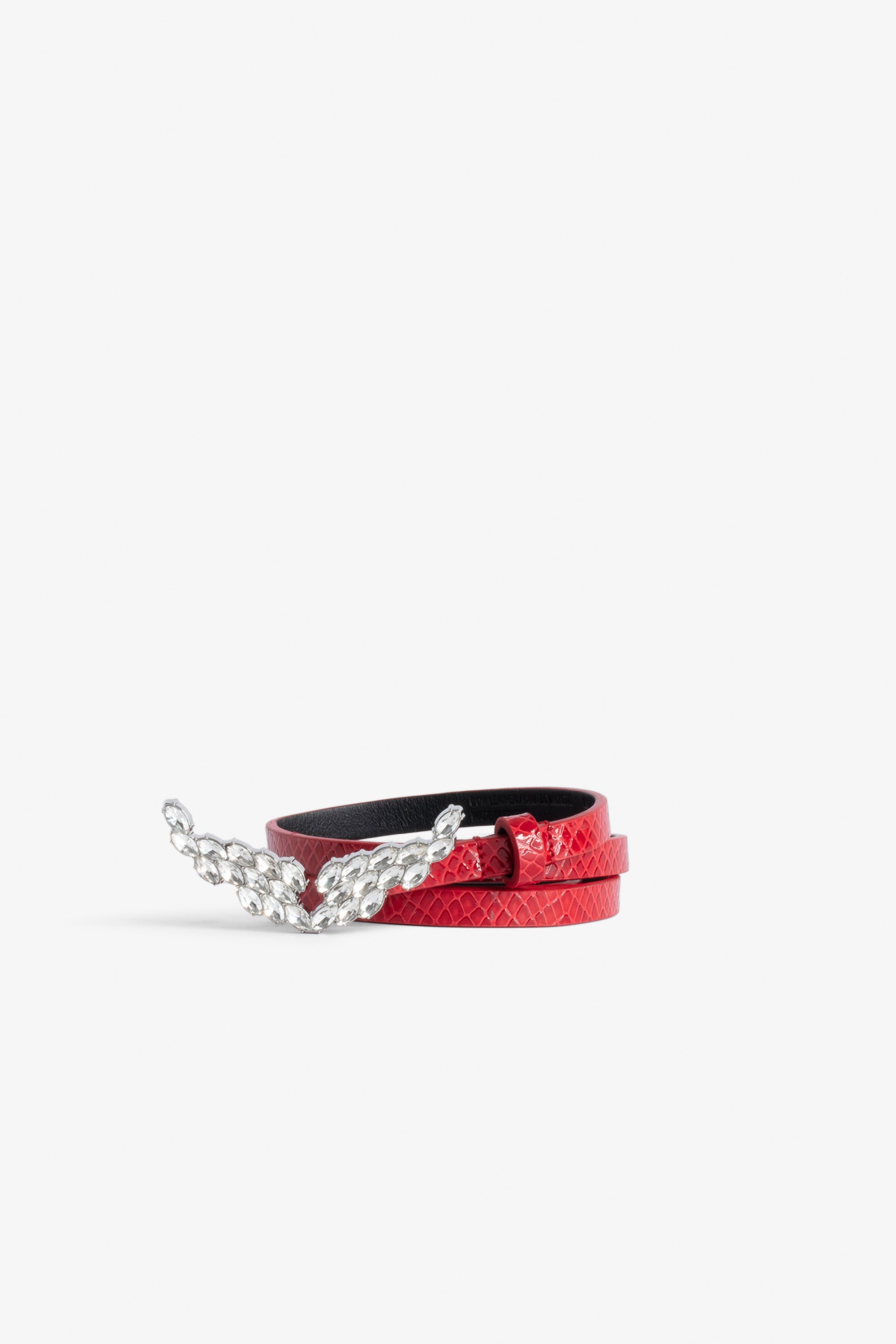 Ceinture Rock Chain Glossy Wild en cuir - Power