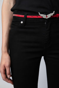 Ceinture Rock Chain Glossy Wild en cuir - Power