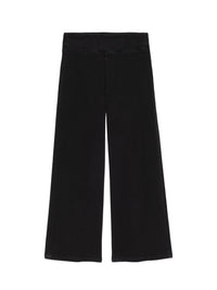 Jetset Wide Leg Crop denim trousers - Sheen Black