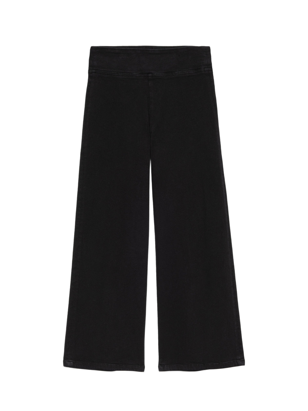 Jetset Wide Leg Crop denim trousers - Sheen Black
