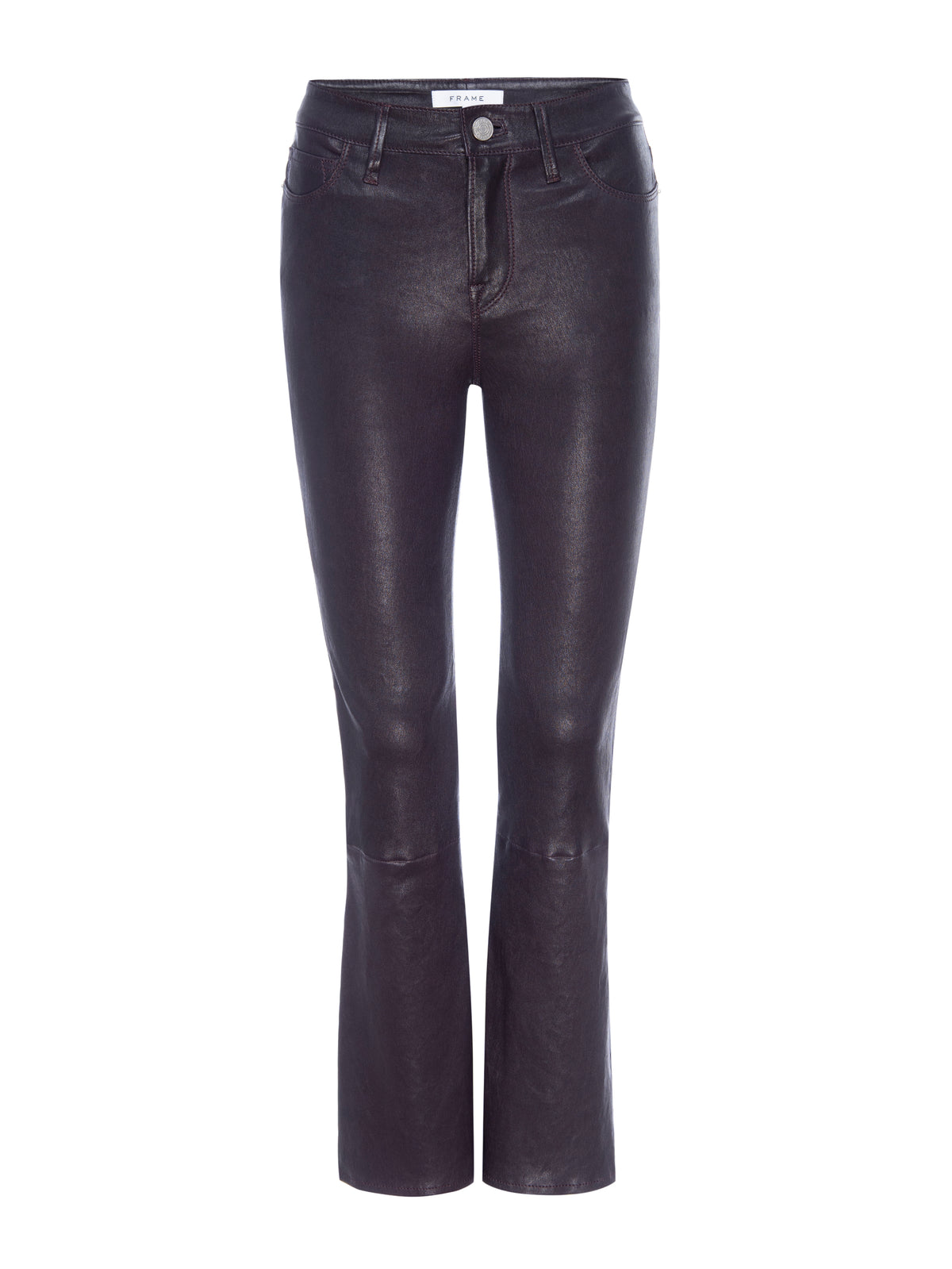 LE CROP MINI BOOT LEATHERPLUM