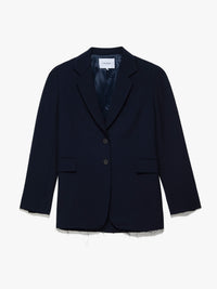 OVERSIZED RAW EDGE BLAZERNAVY
