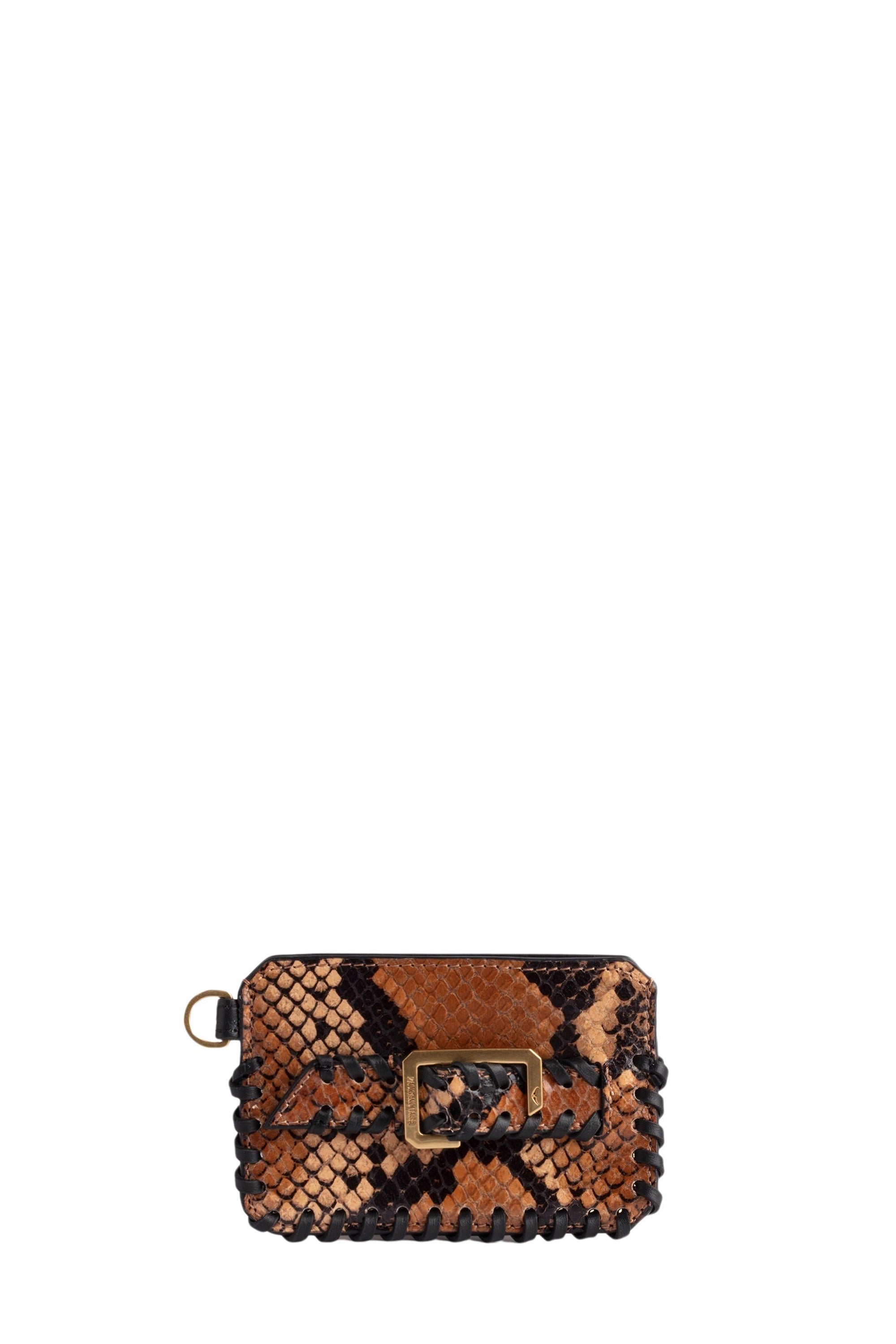 Porte-cartes Le Cecilia Pass en cuir - Tawny