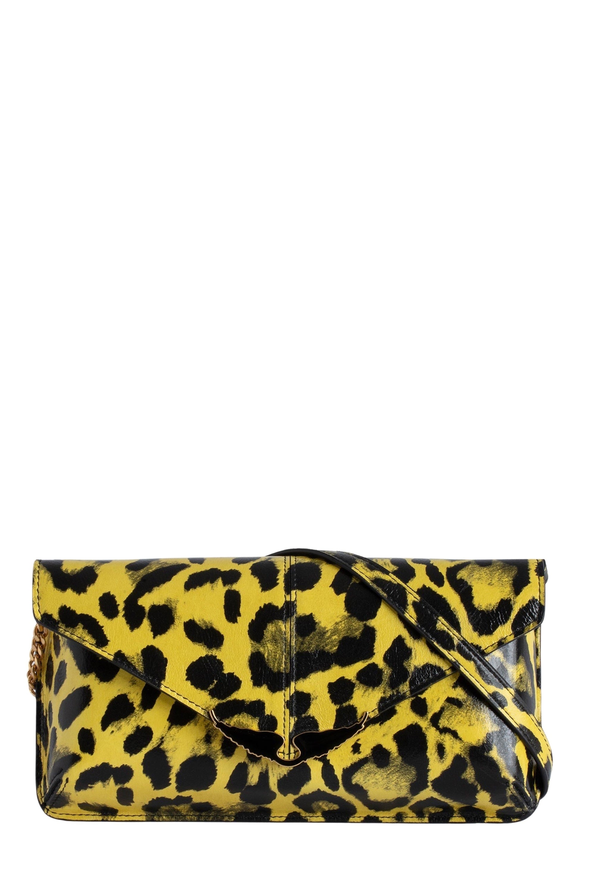Pochette Bordeline Léopard en cuir - Holiday