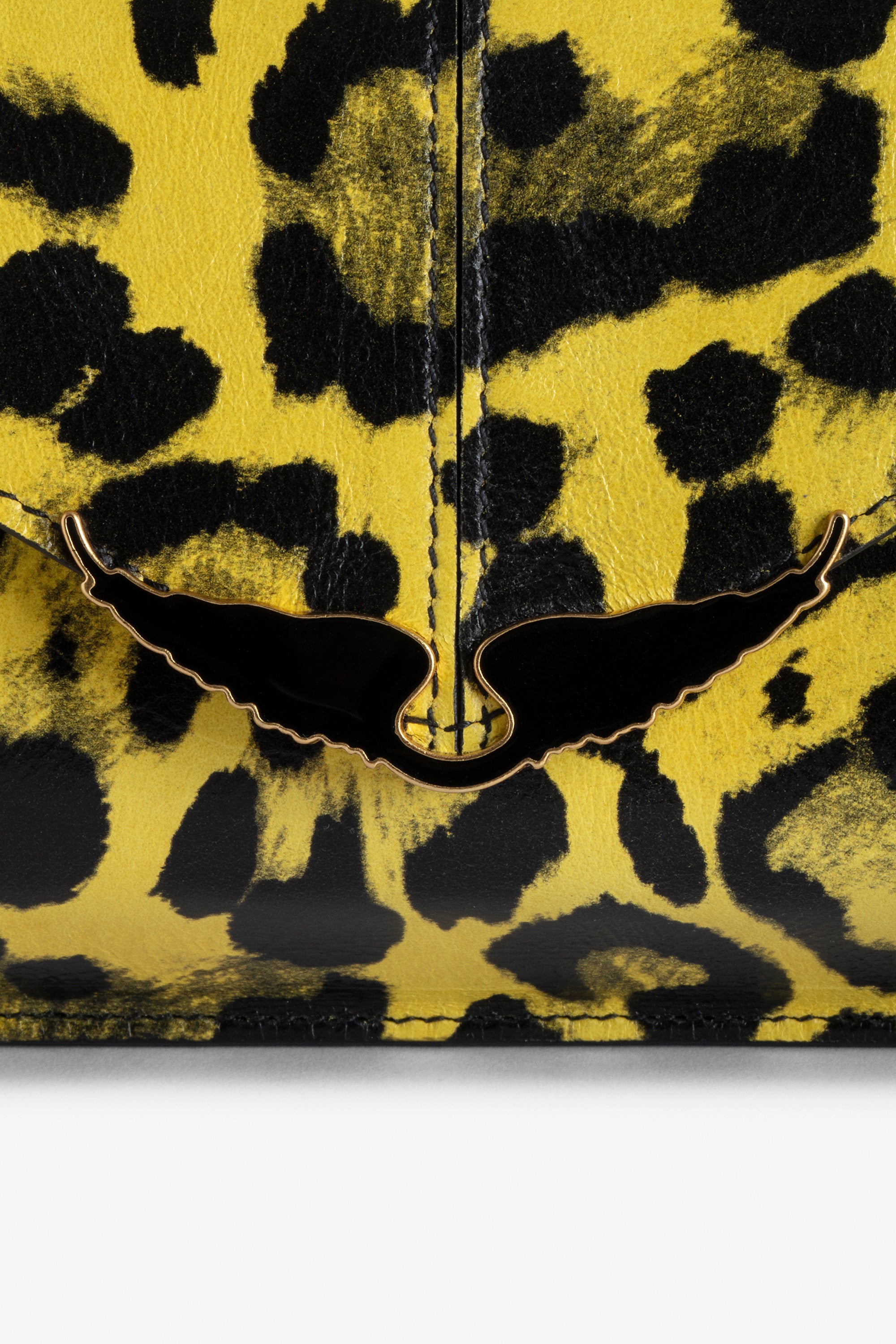 Pochette Bordeline Léopard en cuir - Holiday