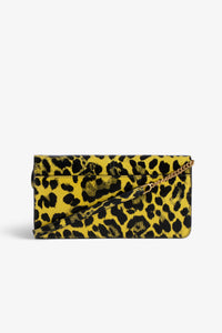 Pochette Bordeline Léopard en cuir - Holiday