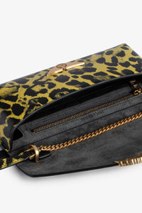 Pochette Bordeline Léopard en cuir - Holiday