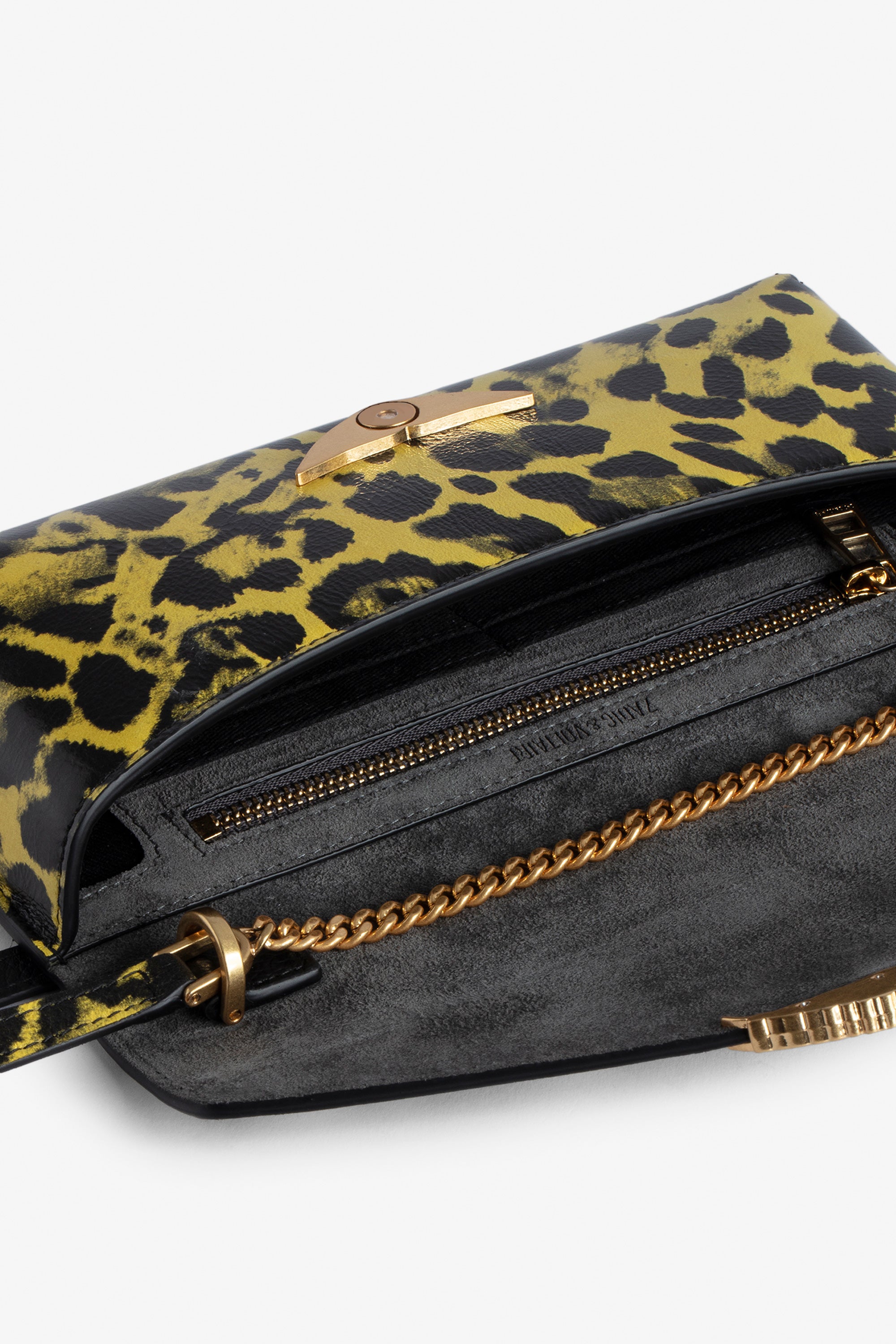 Pochette Bordeline Léopard en cuir - Holiday