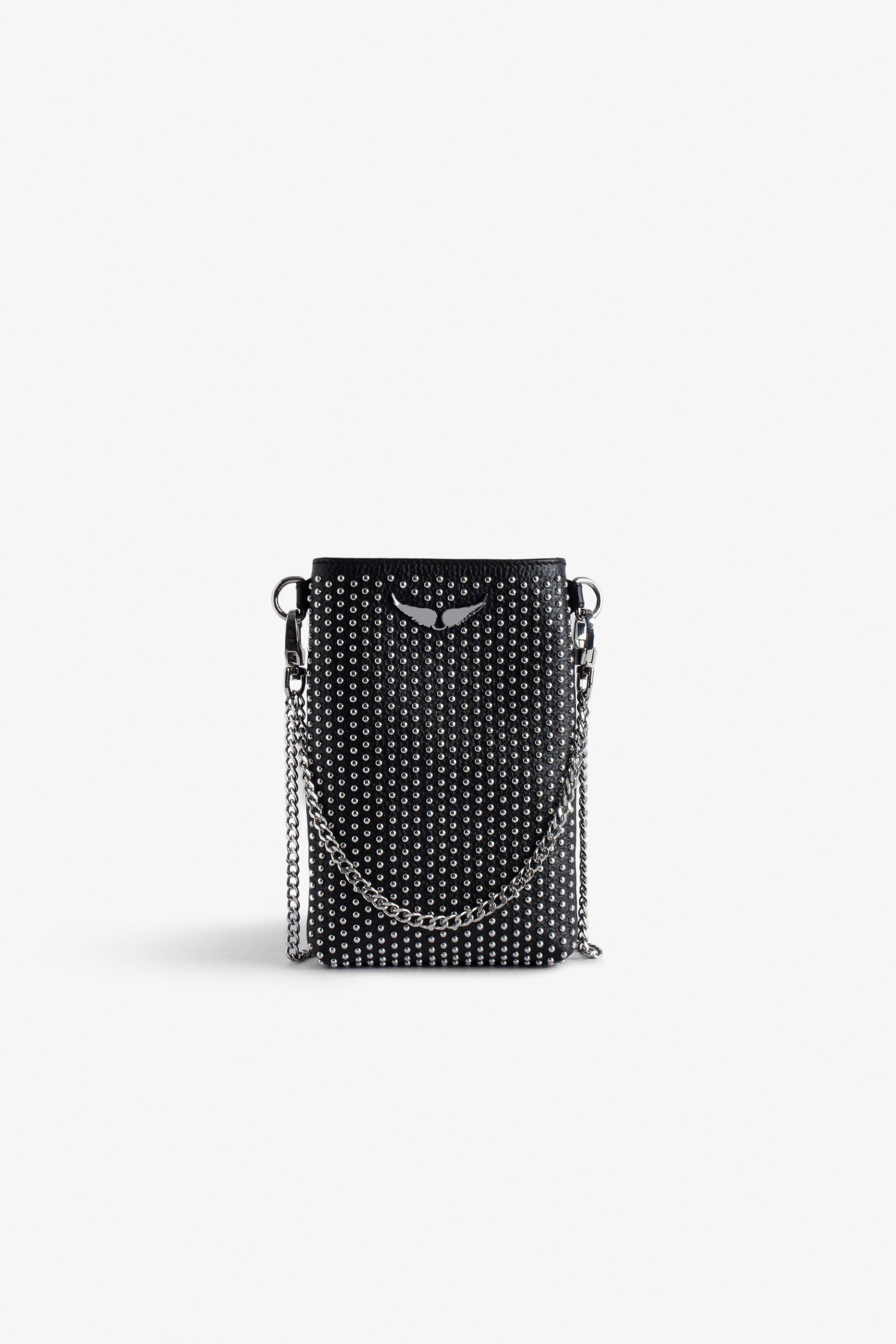 ZHORS LIGNE NOIR ROCK PHONE POUCH PLUMETIS