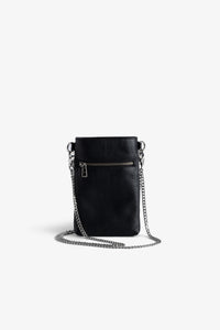 ZHORS LIGNE NOIR ROCK PHONE POUCH PLUMETIS