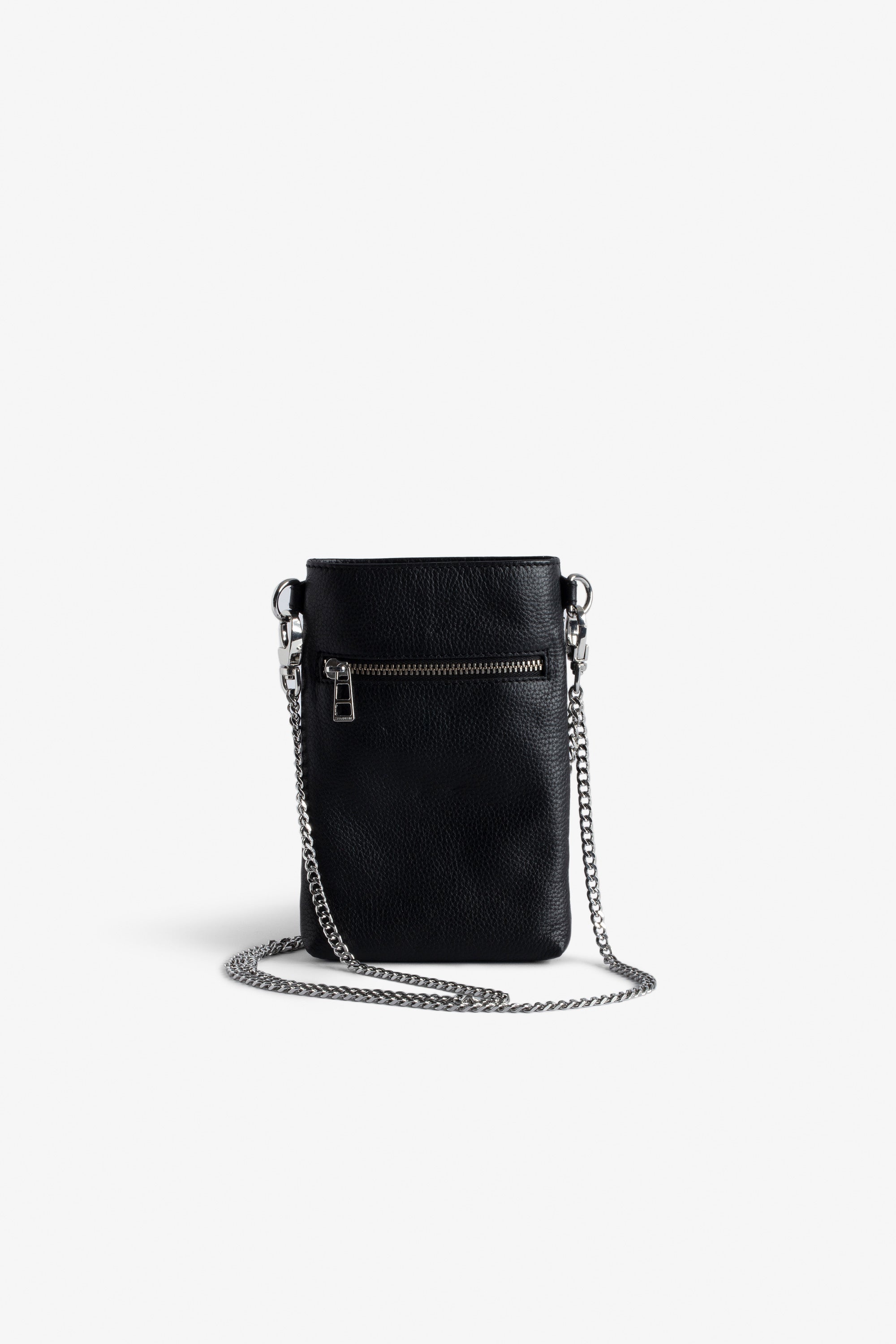 ZHORS LIGNE NOIR ROCK PHONE POUCH PLUMETIS