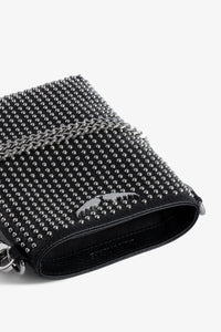 ZHORS LIGNE NOIR ROCK PHONE POUCH PLUMETIS
