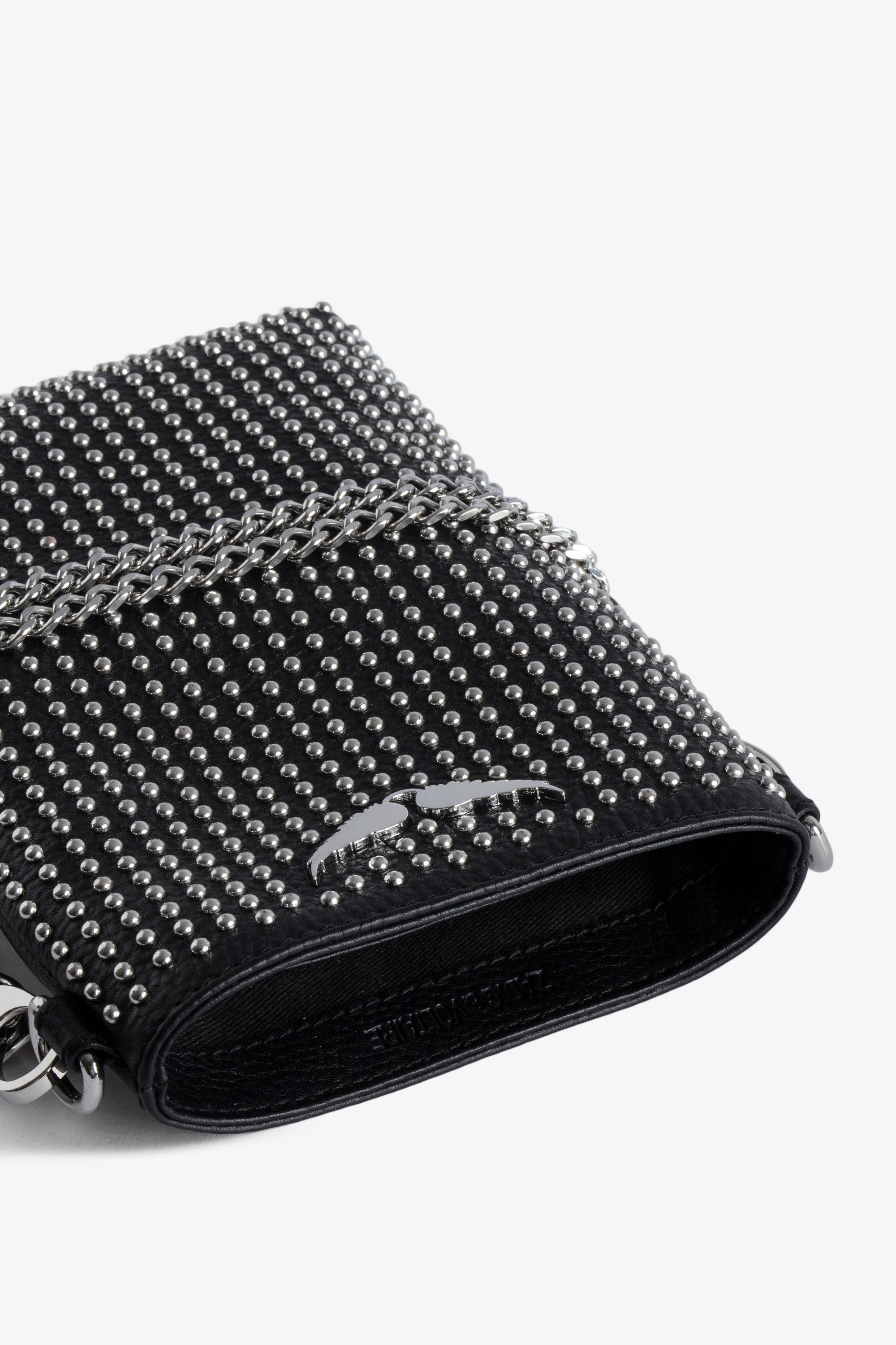 ZHORS LIGNE NOIR ROCK PHONE POUCH PLUMETIS