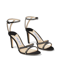 Sandales Lydia 85 - Black & Crystal