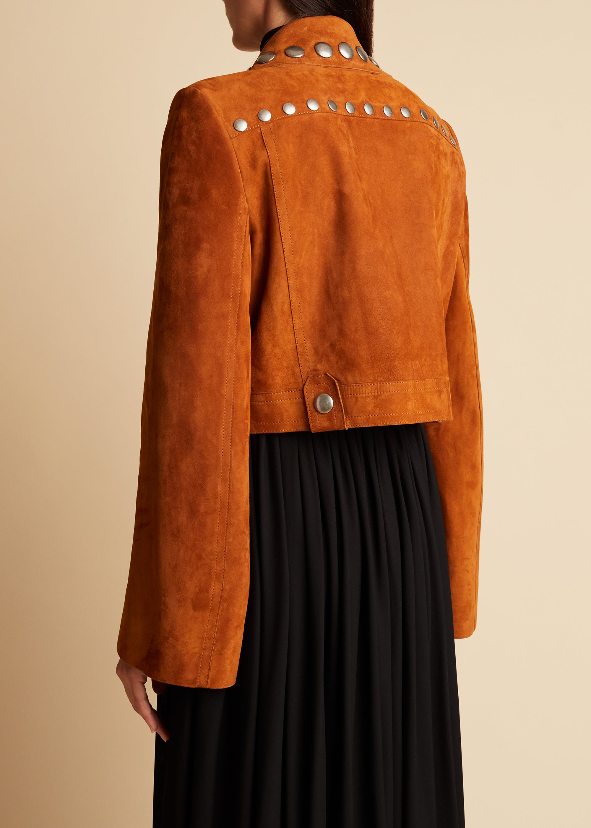 Veste Lyle en cuir - Cognac