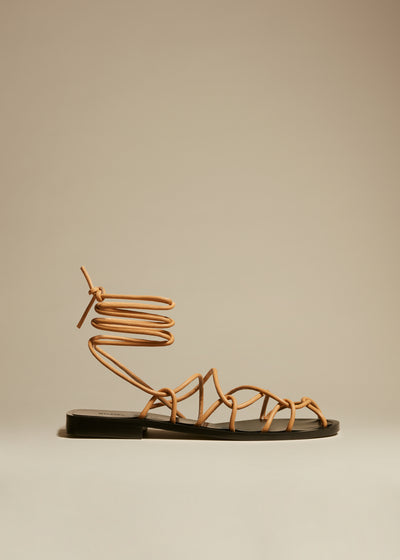 Lyon sandal in leather - Nude
