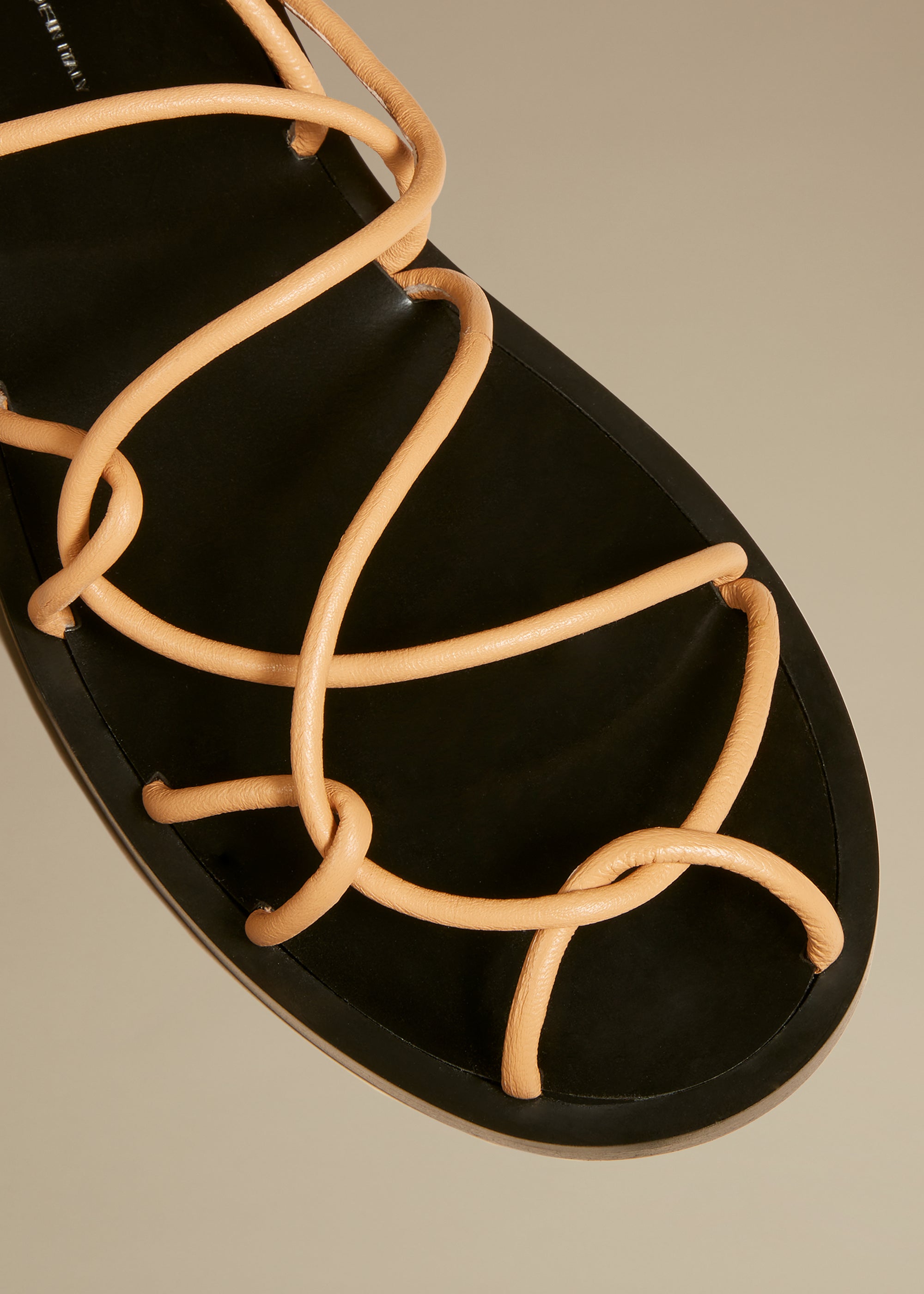 Lyon sandal in leather - Nude