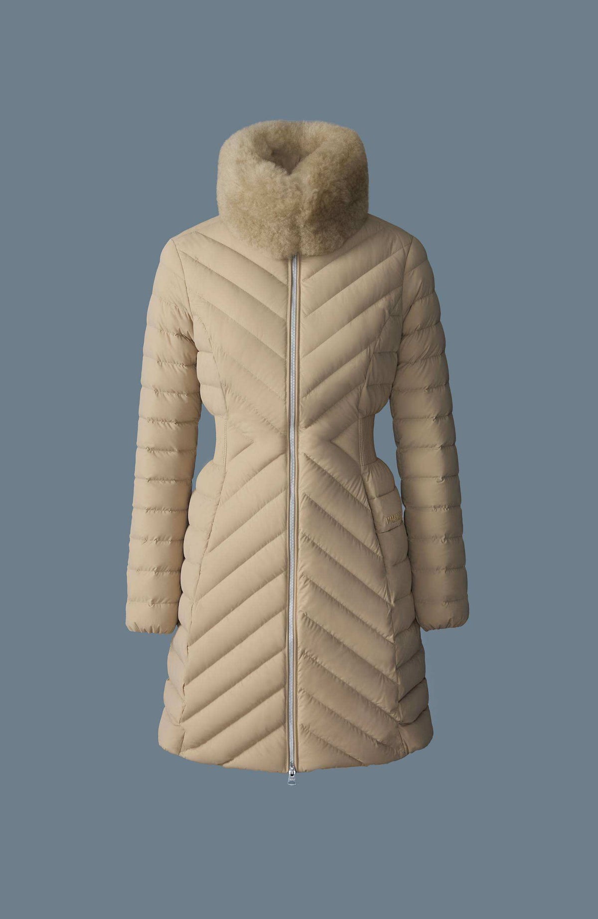 Light Camel Ladies Light Down Coat